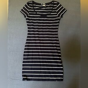 H&M Body Con Striped Dress
